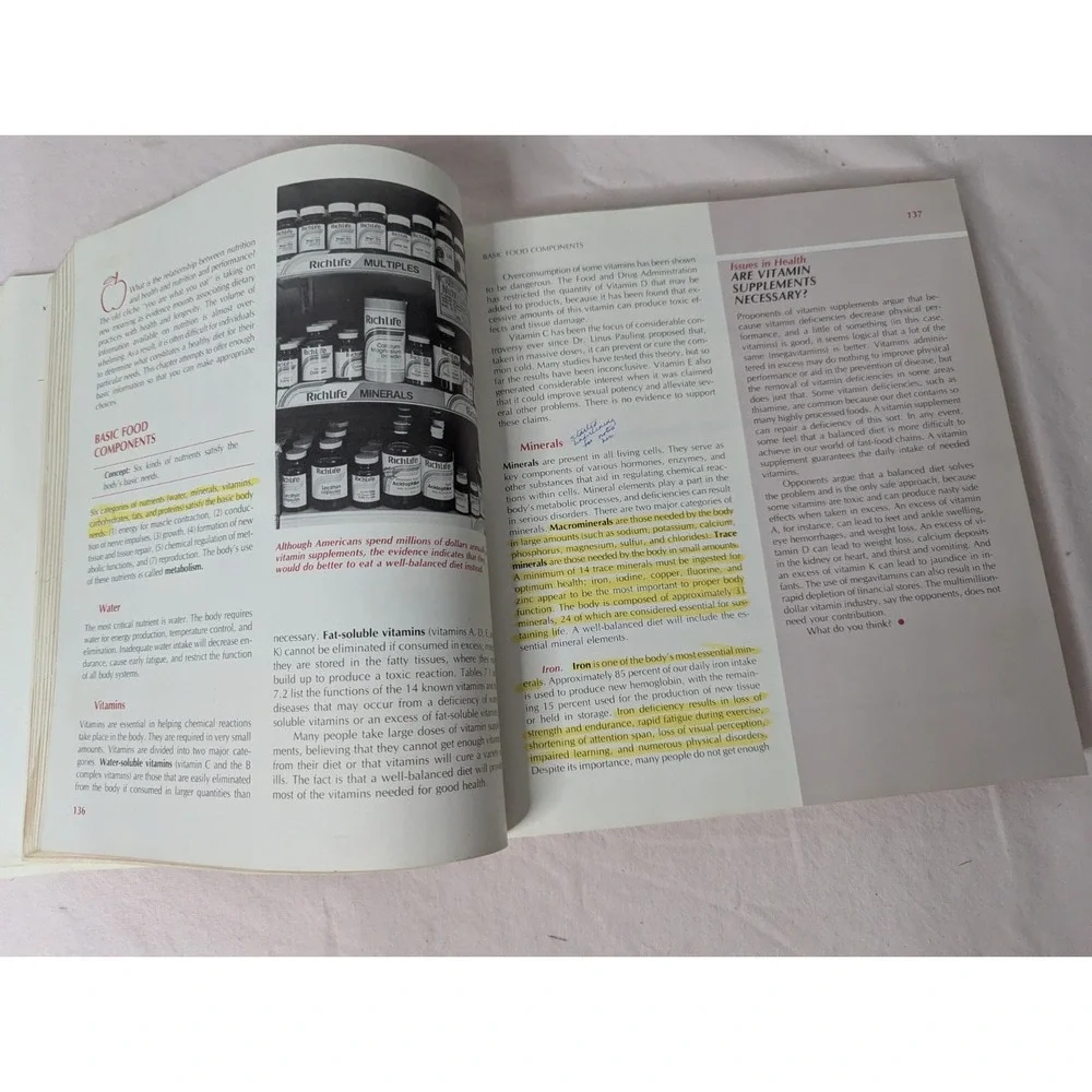 Health through discovery 2nd ed textbook‎ vintage 1980s exercise mental stress +